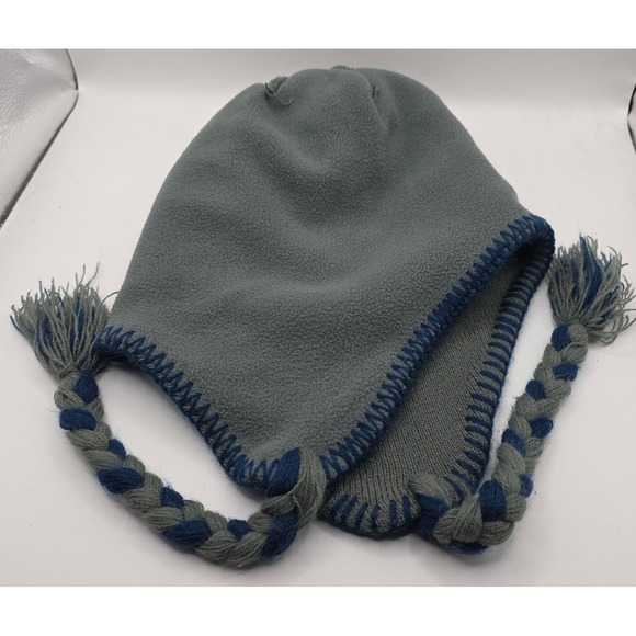 Chicago White Sox Knit Beanie Hat Pom Pom Ear Flaps Tassels MLB Baseball - Picture 6 of 8